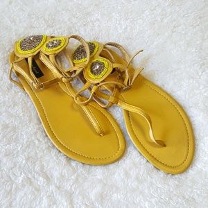 Sound Girl Women's Size 8.5 Embroidered Sandals